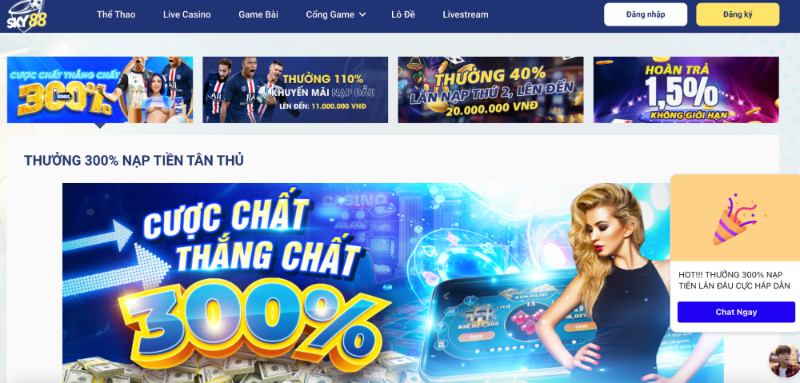 Chương trình khuyến mãi Sky88 dành cho bet thủ Casino